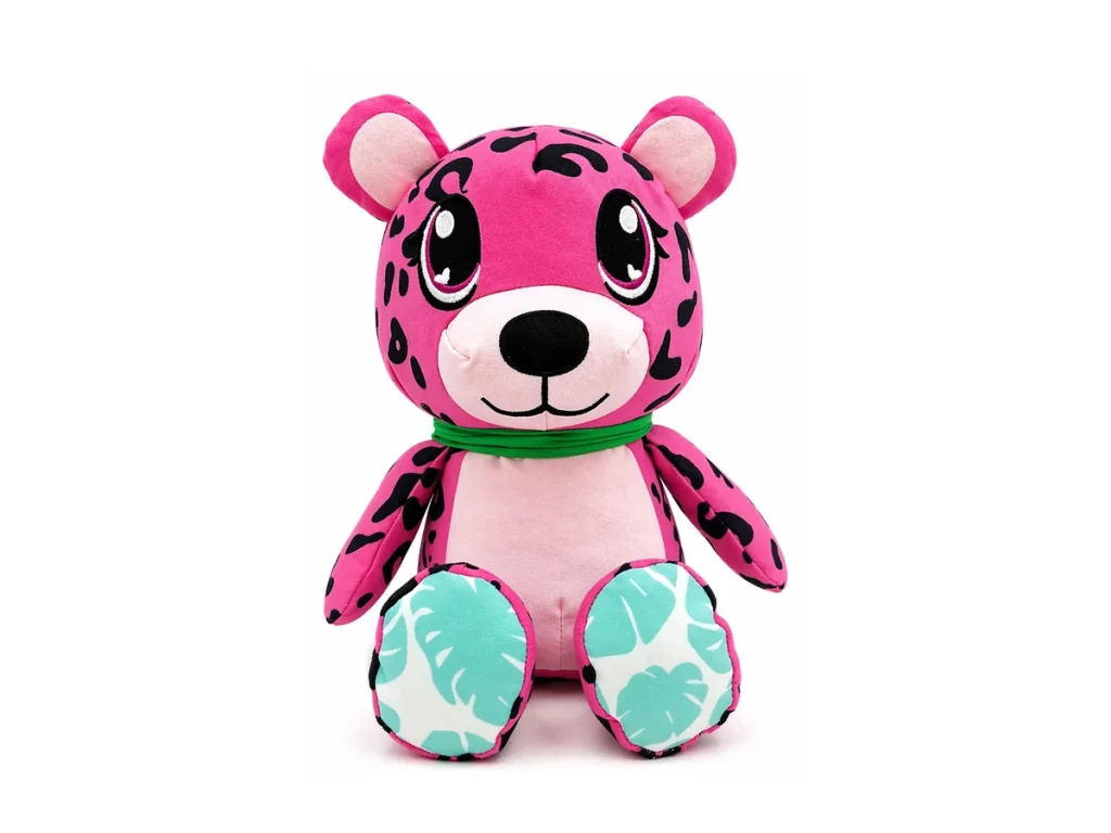 Custom leopard character plush toy example