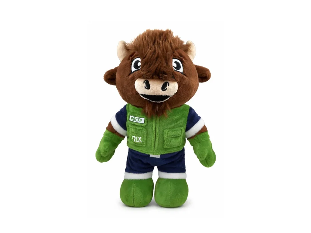 Custom buffalo character plush example