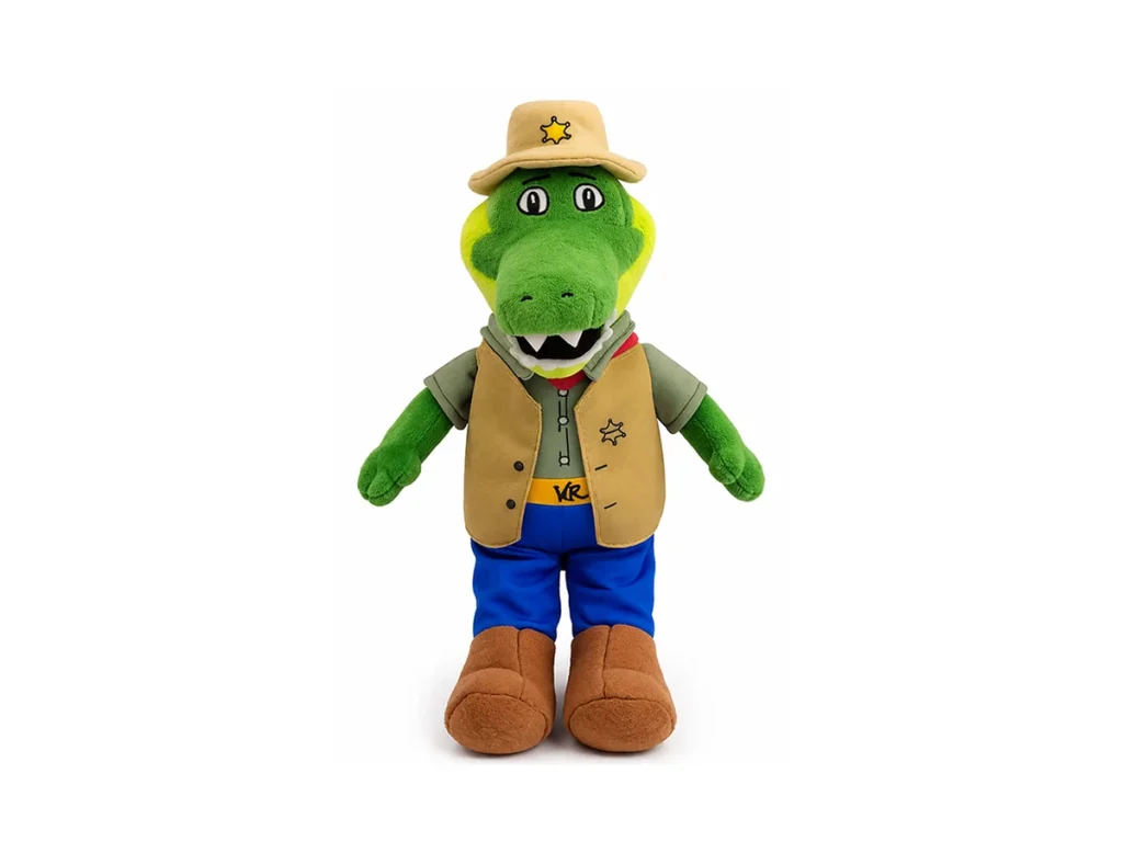 Custom crocodile character plush example
