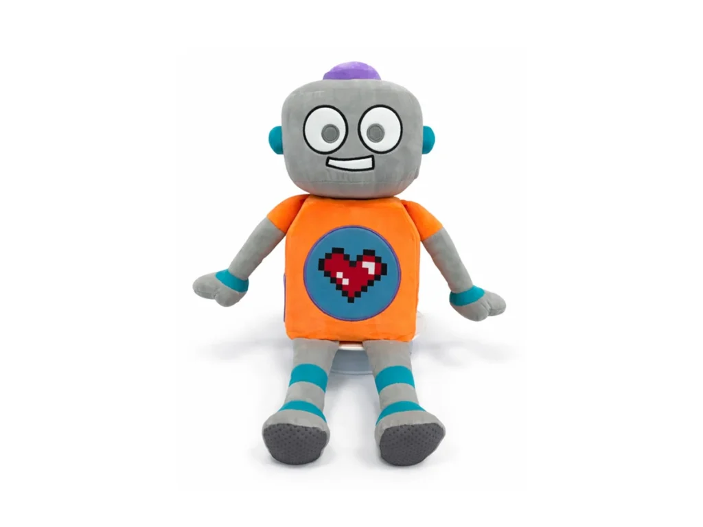 Custom mascot plush robot example