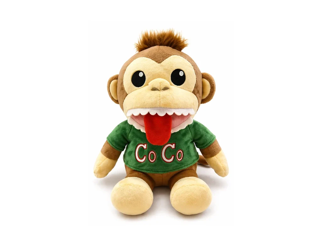 Custom monkey character plush toy example