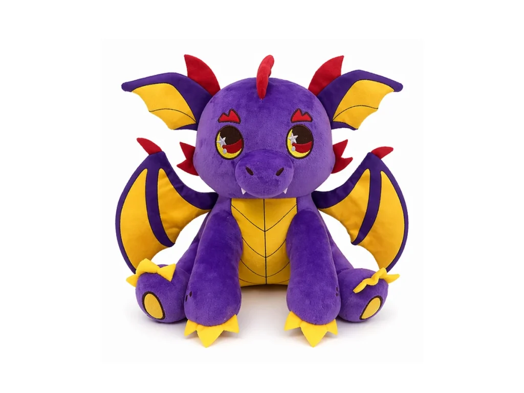 Custom purple dragon plush toy example