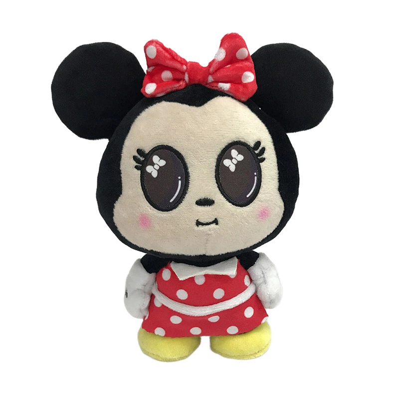 custom character plush minnie with embroidery hat and shoes