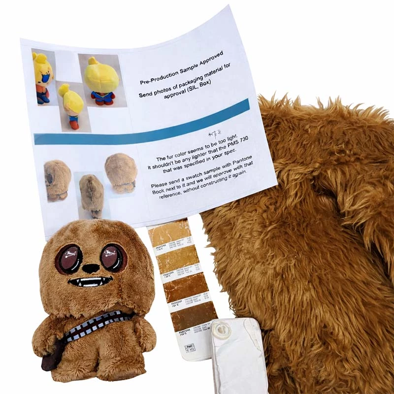 custom character plush design and fabric