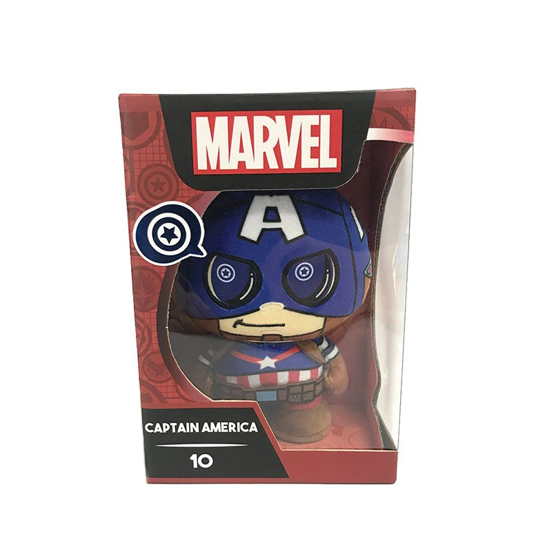 custom character plush sample with retail packaging