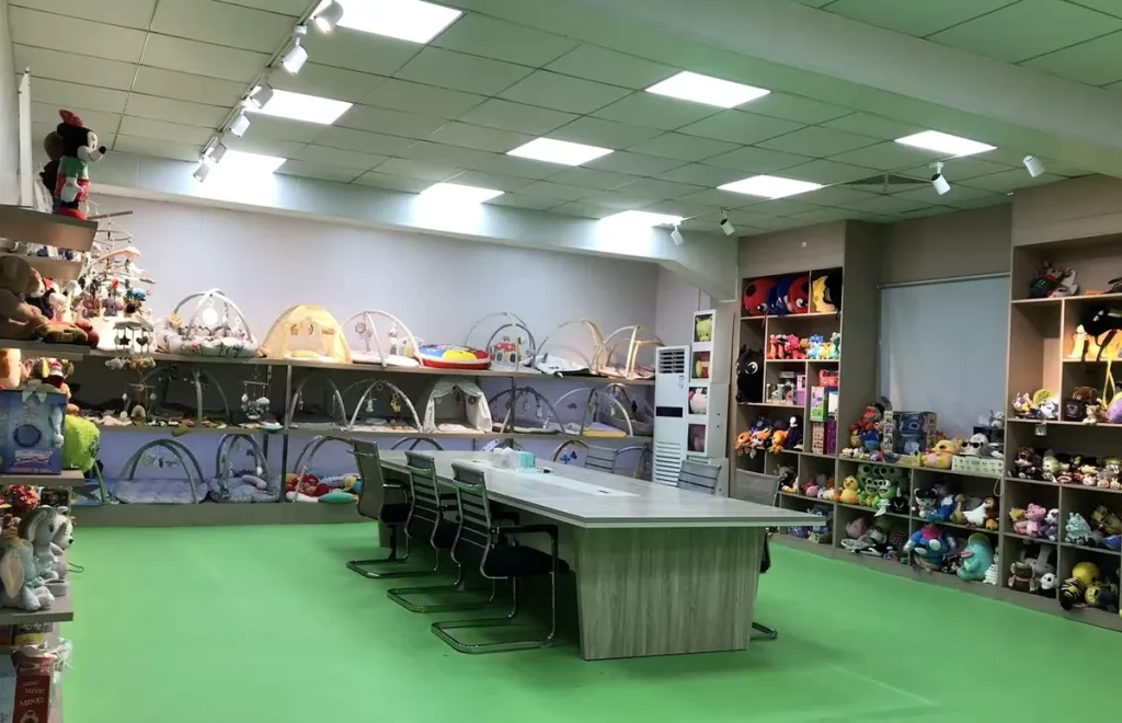 plush toy sample showroom at Kinwow