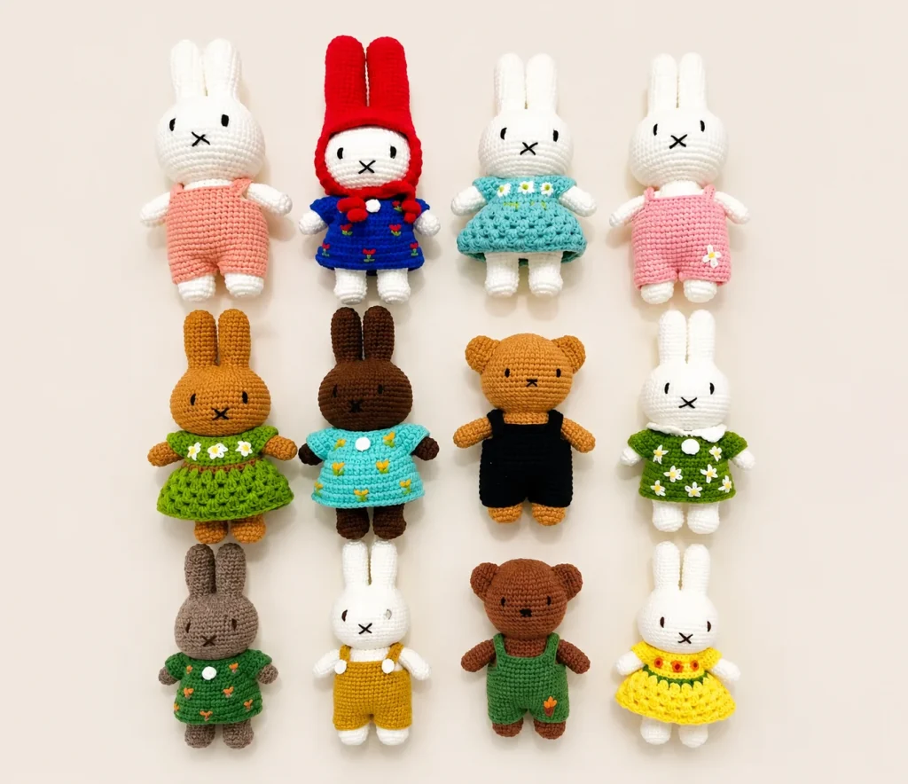 Custom crochet plush toys and amigurumi characters for brands